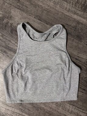 JoyLab Heather Gray Racerback Crop Tank